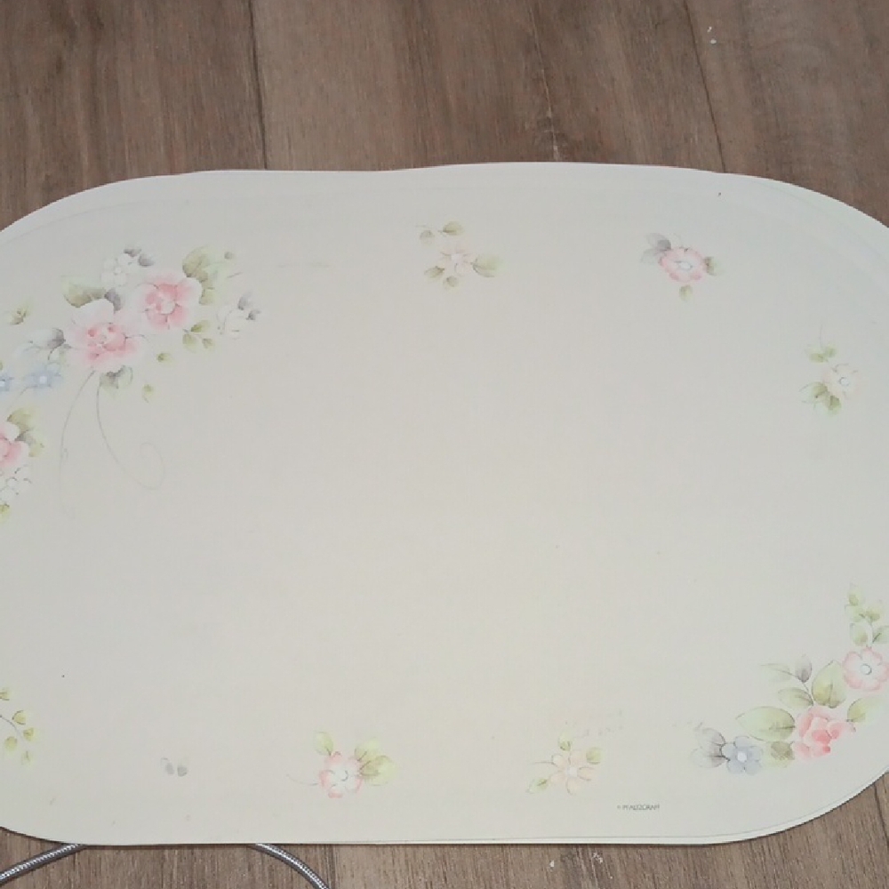 Pfaltzgraff Floral Table Linen - Pink and Green